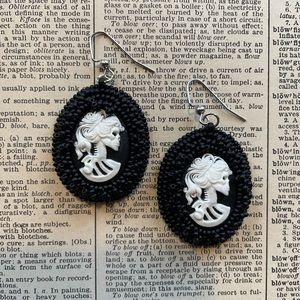 Lolita Cameo Skeleton Earrings